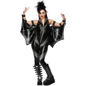 Fever Womens/Ladies Rockstar Costume / Black